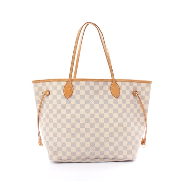Louis Vuitton Handbags - LOUIS VUITTON
NEVERFULL MM DAMIER AZUR SHOULDER BAG TOTE BAG PVC LEATHER WHITE